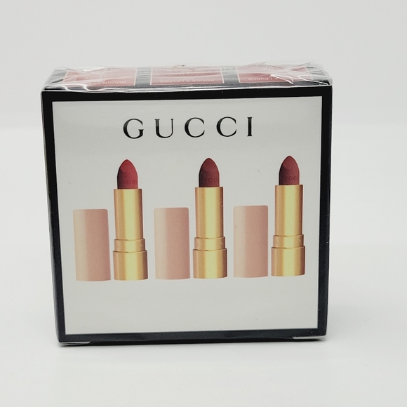Gucci Other - Gucci Rouge À Lèvres Mat Mini Matte Lip Trio Brand New In Box Authentic